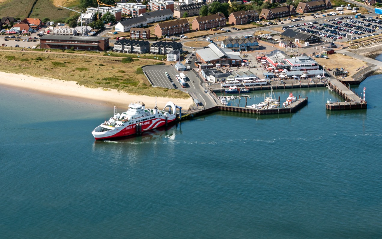 Hafen von List auf Sylt aus der Luft